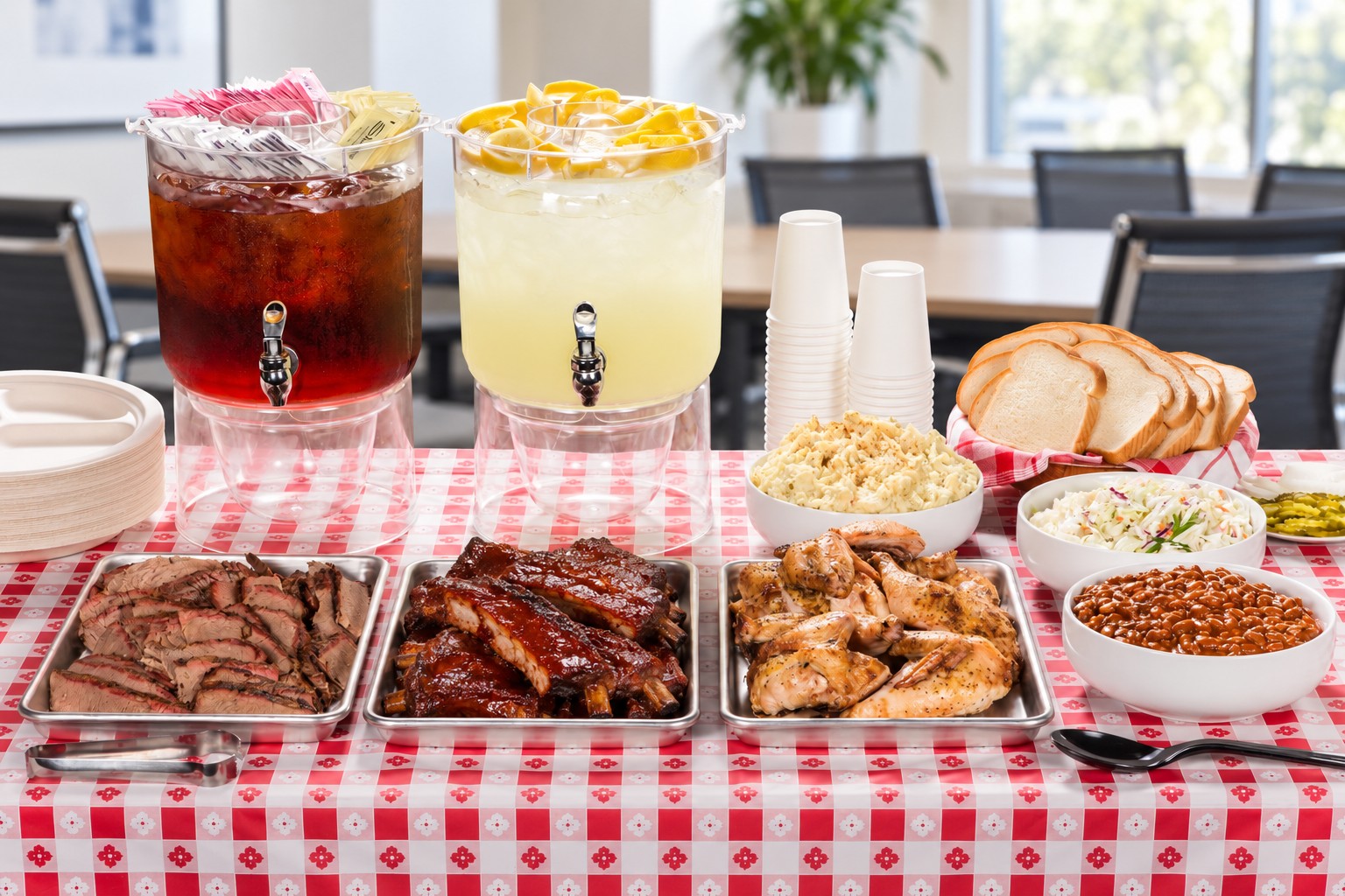 Full catering spread